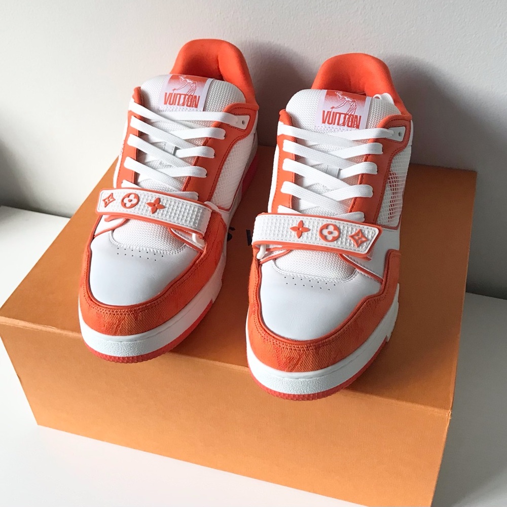 Louis Vuitton Monogram Denim LV TRAINER SNEAKERS